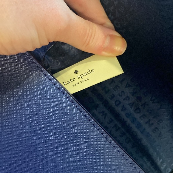 Kate Spade Navy Blue Crossbody Bag with Flap Closure - Picture 3 of 4